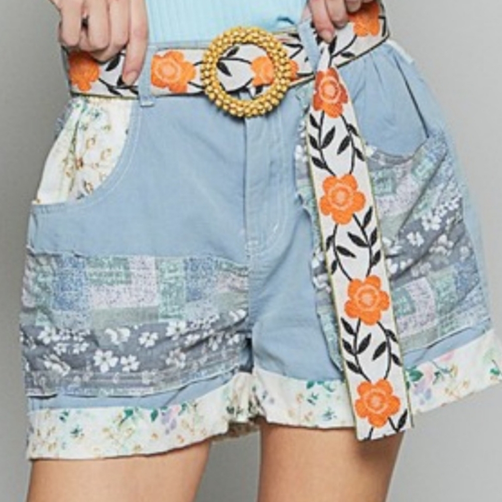 Floral Patchwork Women's Shorts